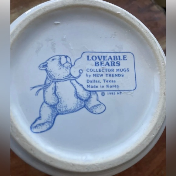 Vintage 1985 Loveable Bears Collector Mugs By New Trends Coffee Mug - Picture 3 of 3